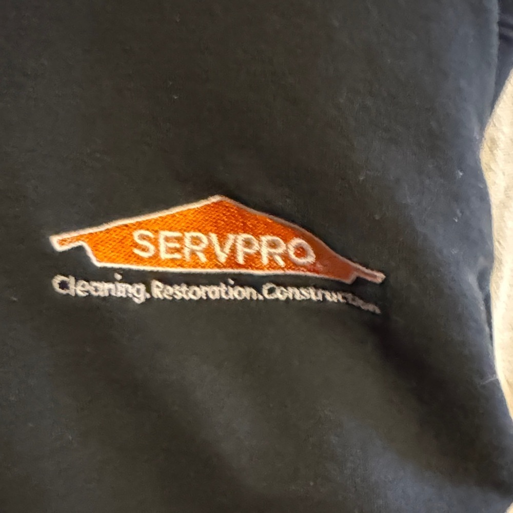 ⭐ SERVPRO Hoodie Black Pullover Workwear Logo Sweatshirt Large - Picture 2 of 4